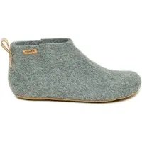 Magicfelt Feltboot Boots Weicher Woll-Filz für hohen Komfort, Flexible Ledersohle für angenehmes Gehen, Einfache Handhabung durch seitliche Schlitze grau 41 EU