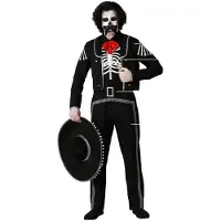 Atosa Mexican Skeleton Herrenkostüm