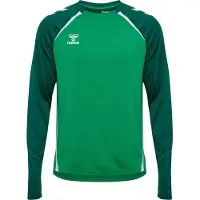 Hummel Herren Langarm Top LEAD 2.0 CREW SWEAT 223748-6327 XXXL - Jelly Bean/Evergreen - XXXL
