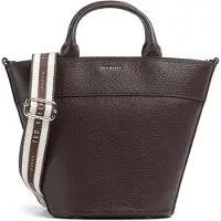 Ted Baker Leder Handtasche Umhängetasche Wilsona Webbing Cross Body Leather Tote Bag Brown braun