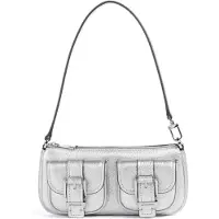 Michael Kors Zoe Schultertasche silber 32S5SZCU1M-040