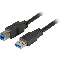 EFB Elektronik USB3.0 Anschlusskabel A-B, St.-St., 5,0m, schwarz, Premium Hersteller: (K5236.5)