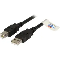 Efbe-Schott Elektronik USB A/USB B, 2 m USB Kabel USB 2.0 5 m 0,48 Gbit/s Schwarz