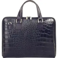 Samantha Look Aktentasche "Damen echt Leder, Made in Italy" echt Leder, Made in Italy