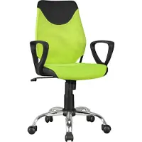 FineBuy Kinder-Schreibtischstuhl Grün TERNI für Kinder ab 6 mit Lehne Kinder-Drehstuhl Kinder-Bürostuhl ergonomisch Jugendstuhl höhenverstellbar