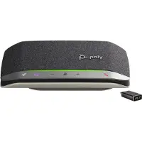 HP Poly HP Sync 20+ USB-C Freisprecheinrichtung, Mobiltelefon/PC, Silber, 55 dB, 0,715 m, Tasten, Berührung, IP64