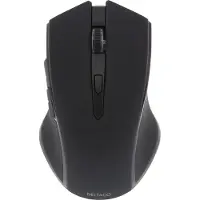Deltaco MS-763, Beidhändig, Optisch, RF Wireless, 1600 DPI, Schwarz