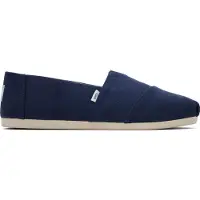 Toms Alpargata Herren Recycelte Baumwolle Segeltuch Schlupf Auf Turnschuhe Mar e – undefined / Marine