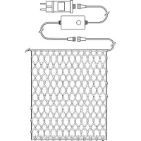Nedis WIFILXN01W400, Leichte Dekorationskette, Schwarz, IP65, Schwarz, 400 Glühbirne(n), LED
