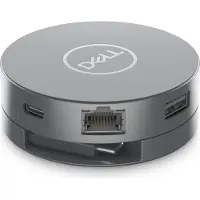 Dell 6-in-1-USB-C-Multiport-Adapter – DA305, Kabelgebunden, USB 3.2 Gen 2 (3.1 Gen 2) Type-C, 10,100,1000 Mbit/s, Silber, 3840 x 2160 Pixel,