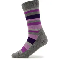 Stoic - Merino Trekking Crew Socks Stripes - Wandersocken Gr 42-44 grau