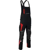 Kübler Latzhose BODYFORCE PSA 2 schwarz/mittelrot Form 3125 Grösse 52