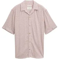 Tom Tailor Kurzarmhemd , Herren, Gr. L, N-Gr, weiß (sanftes weiß small tile design), Obermaterial: 100% Viskose, bedruckt, regular fit taillenbedeckt, Hemden Kurzarmhemd, mit All-Over Print
