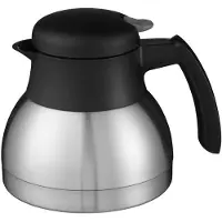 Bravilor Bonamat Bonamat Isolierkanne, mit Drehdeckel, Zeitlose Edelstahlkanne für jeden Anlass, Maße (Ø x H): 150 x 125 + 20 mm, 0,9 Liter