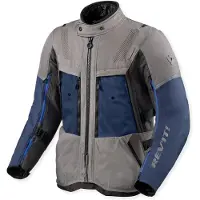 REV'IT! Revit Sand 5 H2O wasserdichte Motorrad Textiljacke, hellgrau/dunkelgrau, L