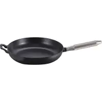 Staub Pans Bratpfanne Buster+Punch 28 cm, rund, Schwarz, Gusseisen