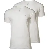 Gant T-Shirt "T-Shirt V-NECK T-SHIRT 2-PACK 2er Pack", Herren, Gr. L, weiß, Obermaterial: 100% Baumwolle CO., Shirts T-Shirt