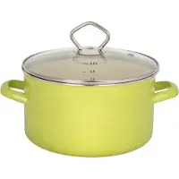 Kruger Fleischtopf KRÜGER "Juist", grün (pastell, grün), B:24cm H:13cm L:33cm Ø:24cm, Töpfe, Fleischtopf, Induktionsgeeignet
