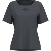 JOOP! Pyjamaoberteil JOOP "Luxe", Damen, Gr. 36, grau (dunkelgrau), Jersey, Obermaterial: 95% Modal, 5% Elasthan, unifarben, bequem hüftlang, Rundhals, Shirts Pyjamaoberteil, mit dezenter Logostickerei