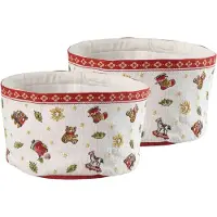 Villeroy & Boch Brotkorb "Brotkorb Toy's Delight Gobelin ø 24 cm 2er Set bunt", bunt, L:24cm, Lebensmittelaufbewahrungsbehälter, Brotkorb