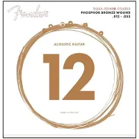 Fender Dura-Tone 860L Akustikgitarrensaiten Coated Phosphor Bronze Stärken .012-.053