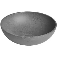 Hak TURF Betonwaschbecken mit Auslauf, Ø 44 cm, schwarzer Granit