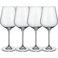 Villeroy & Boch Rotweinglas "Bordeauxgläser La Divina 650 ml 4er Set transparent", bunt (transparent), Glas, Trinkgefäße, Rotweinglas
