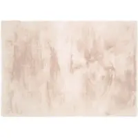 Oci Die Teppichmarke Hochflor-Teppich "ROCKY SOFT, Fell Haptik", beige, B:140cm H:35mm L:200cm, Polyester, Teppiche, Hochflor-Teppich, Kunstfell, weich, kuschelig, maschinell gewebt, Kaninchen Haptik