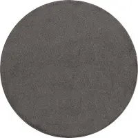 Adana Carpets Kurzflor Teppich Rund - Asa Dunkelgrau Ø 120 cm