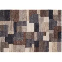 Oci Die Teppichmarke Wollteppich "ELEGANT NEW LIMA" Gr. 31, schwarz (anthrazit, braun), B:140cm H:13mm L:200cm, Wolle, Teppiche, Wollteppich, reine Wolle, Nepal Orientteppich, handgeknüpft