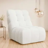 Home affaire Sessel "AURELIAN, Love Seat XXL, Lese-Sessel, Big-Sessel", weiß, B:88,5cm H:95,5cm T:130cm, 100% Polyester, Sessel, Sessel, mit Wellenunterfederung, Velours, Struktur fein, Struktur grob