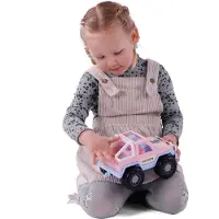Cavallino Jeep Pink mit 2 Spielfiguren