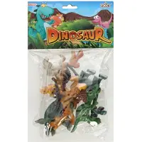 Nobrand Spielset mit 6 verschiedenen Dinosaurier-Figuren, jeweils 6 bis 10 cm groß