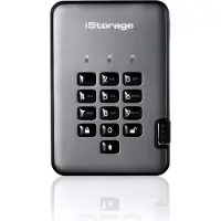 ISTORAGE diskAshur PRO2 256-bit 3TB USB 3.2 secure encrypted hard drive IS-DAP2-256-3000-C-G, 3 TB, 2.5", 3.2 Gen 1 (3.1 Gen 1), 5400 RPM, Schwarz