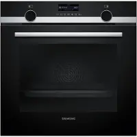 Siemens Pyrolyse Backofen "HB579GBR3", Energieeffizienz: A+, grau (edelstahl), B:59,4cm H:59,5cm T:54,8cm, Backöfen, Gesund snacken mit airFry & mühelose activeClean Reinigung, Pyrolyse Backofen