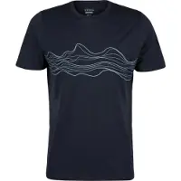 Stoic - Merino155 LaholmSt. Print T-Shirt Lines - Merinoshirt Gr 4XL blau