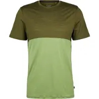Stoic - MerinoChill MMXX. Göteborg Colorblock Tee - Merinoshirt Gr 4XL grün/oliv