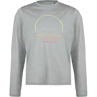 Stoic - Kid's Merino155 LaholmSt. Print L/S - Merinoshirt Gr 164 grau