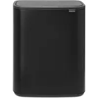 Brabantia Bo Touch Bin, 60 l, Rechteckig, Kunststoff, Schwarz, Kunststoff, Sensor