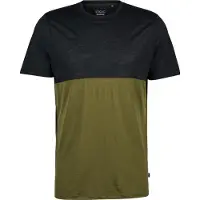 Stoic - MerinoChill MMXX. Göteborg Colorblock Tee - Merinoshirt Gr 3XL oliv/schwarz