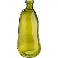 Gilde Bodenvase "Bodenvase bauchig; organisch Organical grün H. 51 cm", grün, B:22cm H:51cm T:22cm Ø:22cm, Glas, Vasen, Bodenvase