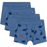 Sanetta Boxershorts "Boxershort 4er Pack", Jungen, Gr. 128, blau, Obermaterial: 95% Baumwolle CO. 5% Elasthan EL., Unterhosen Boxershorts