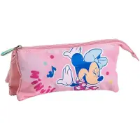Cerdá Group Minnie Federmäppchen 3 Fächer Rosa Mann Rosa One Size