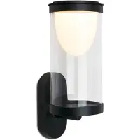 Briloner LED-Akku-Außenwandleuchte 3930015, schwarz, Touchdimmer