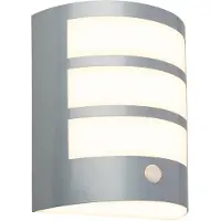 Briloner LED-Akku-Außenwandleuchte 3795014, chromfarben, Sensor, IP44