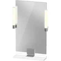 Duravit LED-Spiegel 9 W Sivida 45x65x3,6cm, w g, Leu., au, stl, Gr. chr
