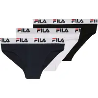 FILA Slip "JUNIOR GIRL SLIP", Jungen, Gr. 158/164, schwarz (schwarz, weiß navy), Obermaterial: 95% Baumwolle, 5% Elasthan, unifarben, normal, Unterhosen Slip, mit reibungsarmen Nähten, Topseller