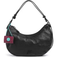 Gabs Leder Schultertasche Umhängetasche Maite Bull Back Crossbody Bag Black schwarz