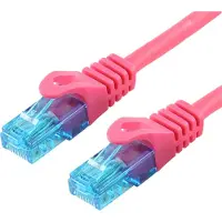 LOGON PROFESSIONAL TCU55U150M, 15 m, Cat5e, U/UTP (UTP), RJ-45, RJ-45, Magenta
