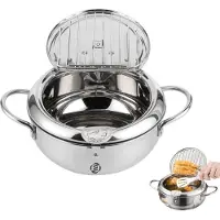 OEM Frittierpresse 4 Liter - Doppelte Frittierpresse - Frittierpresse aus Edelstahl - Frittierpresse für Fettfrittiergeräte